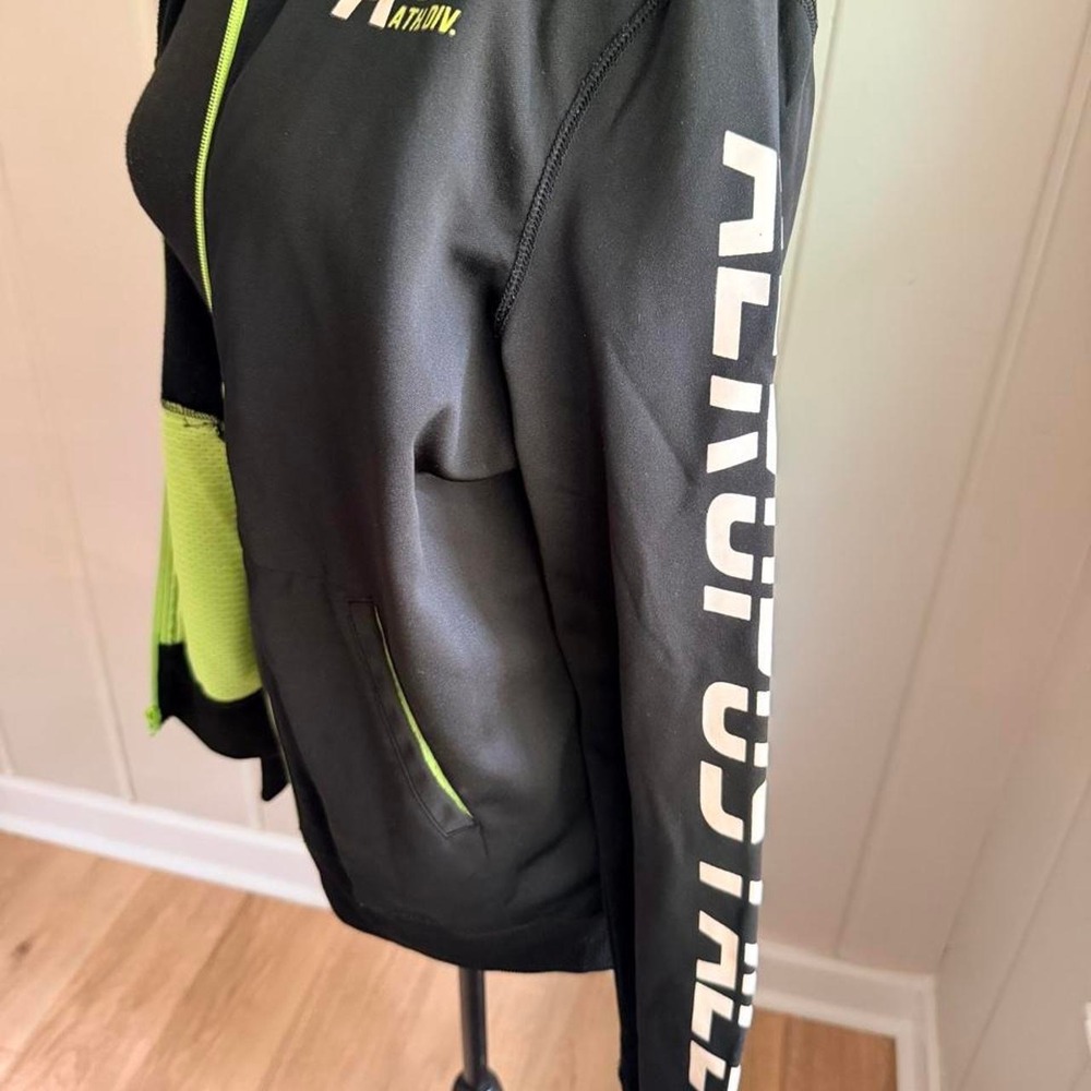 Aeropostale Neon A87 Zip Hoodie